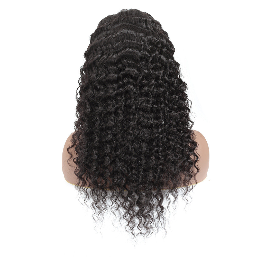 European And American Wig Female Human Hair Wigs Before Lace Real Person null