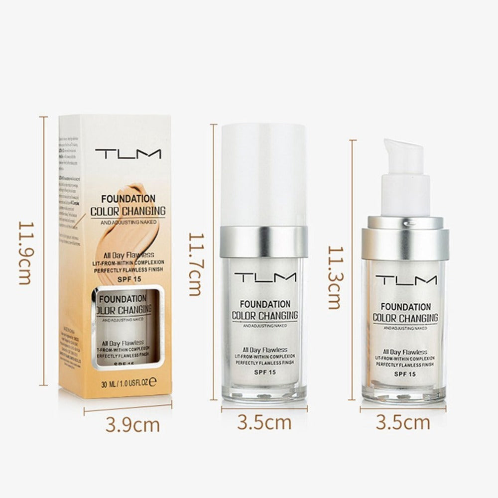 Temperature Liquid Foundation Concealer Portable Natural Color  Makeup Foundation BB Concealer null