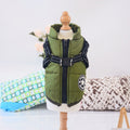 Waterproof Dog Clothes Winter Dog Coat With Harness Warm Pet Clothing Big Dog Jacket Chihuahua Labrador Coat Costume null