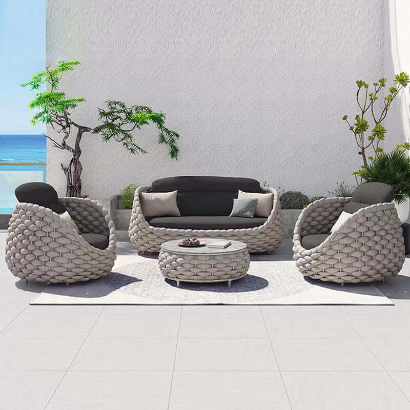 Outdoor Patio Lounge Sofa Coffee Table Set null