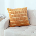 Simple Luxury Striped Velvet Pillow Cover Pillow Cushion Cover Pillow Case Covers for Sofa Flannel Velvet Sofa Cushion Cover null