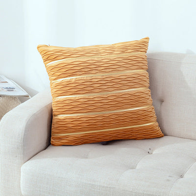 Simple Luxury Striped Velvet Pillow Cover Pillow Cushion Cover Pillow Case Covers for Sofa Flannel Velvet Sofa Cushion Cover null