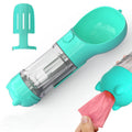 Pet Water Bottle Feeder Bowl Garbage Bag Storage Portable Pet Outdoor Travel 3 In 1 Dog Water Bottle null