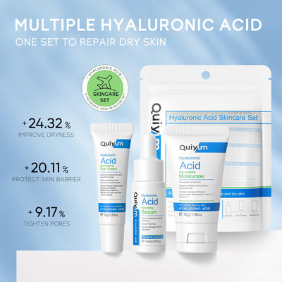 Hyaluronic Acid Three-piece Set Skin Care Product Set Moisturizing null