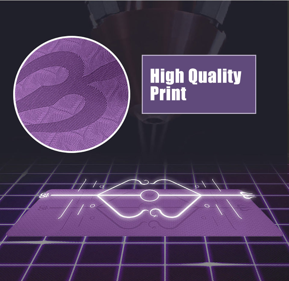 Non Slip TPE Yoga Mat Position Line Beginner null