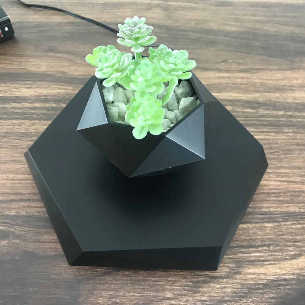 Floating Magnetic Levitating Flower Pot Bonsai Air Plant Pot Planter Potted For Home Office Desk Decor Creative Gift null