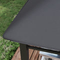 10x10 soft top patio gazebo with geometric roof, outdoor canopy providing shade and style for garden or backyard space