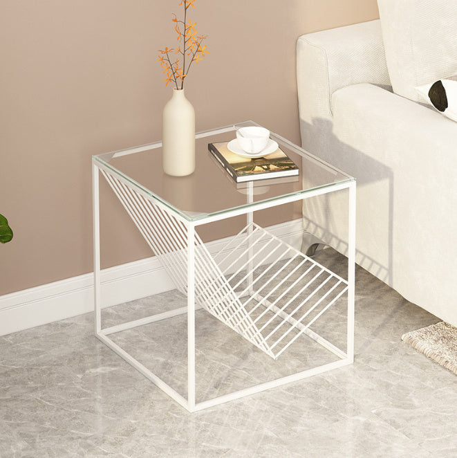 Minimalist Iron Art Sofa Side Table Corner Bedside Table null