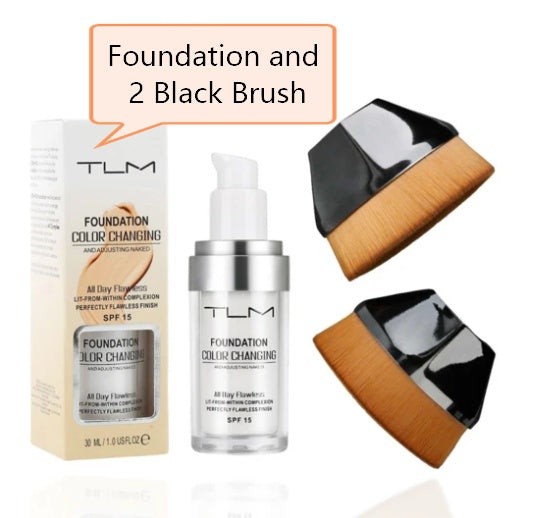 Temperature Liquid Foundation Concealer Portable Natural Color  Makeup Foundation BB Concealer null