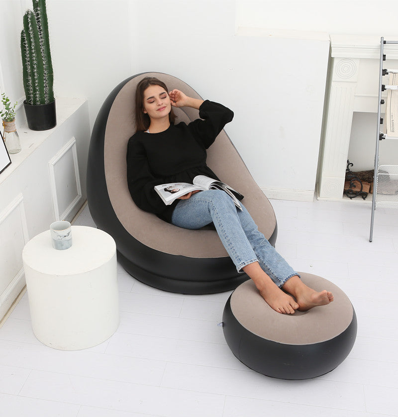 Lazy Bean Bag with Inflatable Folding Sofa null