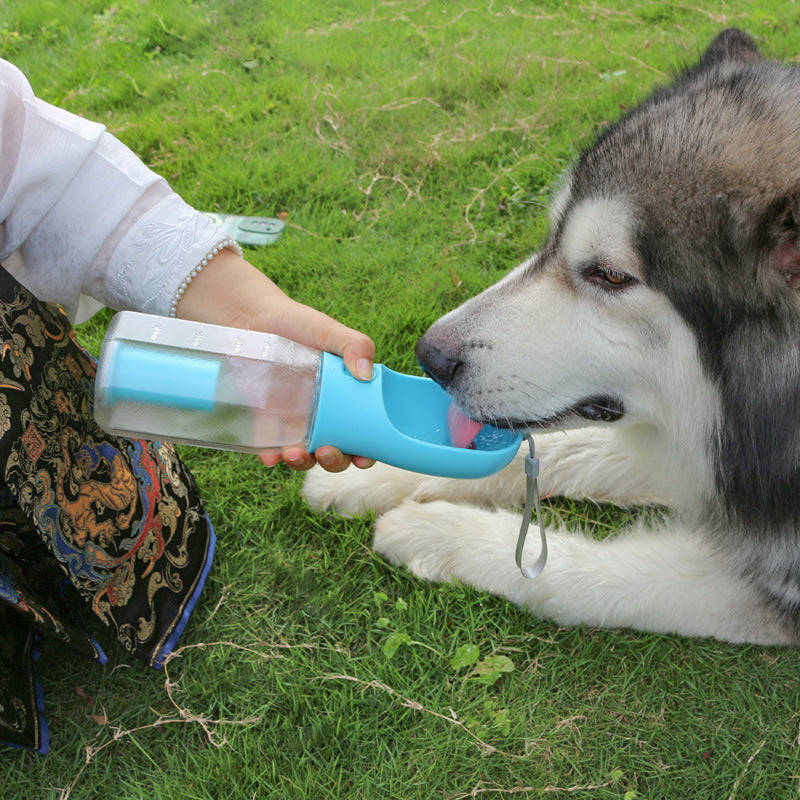 Portable Cat Dog Water Bottle Food Feeder Drinker Poop Dispenser 3 In 1 Leak-proof Multifunctional Dog Water Bottle Pet Products null