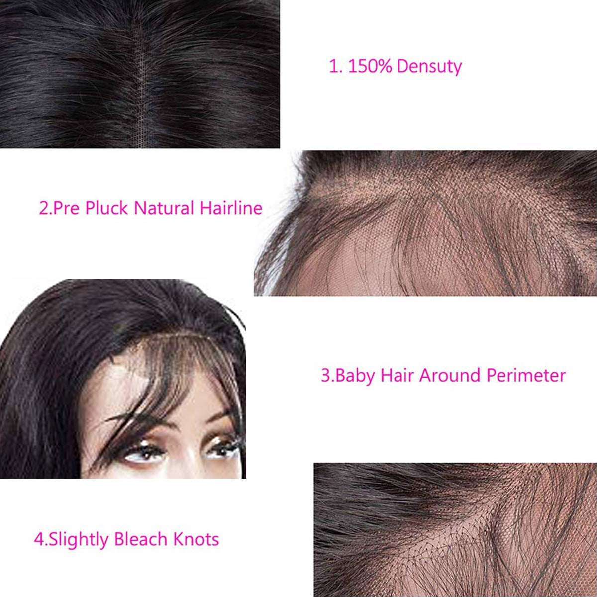 Natural Wig Real Hair Before Lace Black null