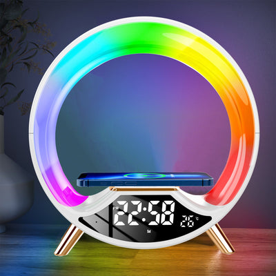 O Light Three In One Wireless Charging Multifunctional Bluetooth Speaker Night Light null