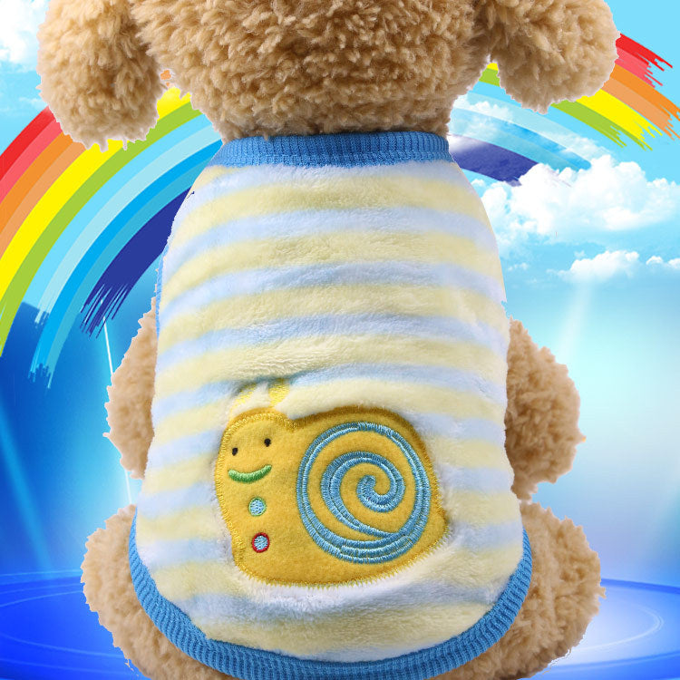 Flannel warm pet clothes null