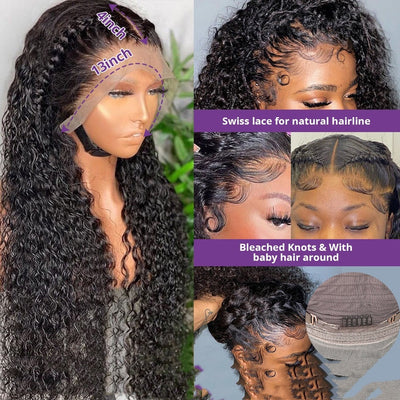 Jerry Curly Human Hair Lace Front Wig null