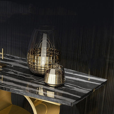 Postmodern Marble Porch Table Living Room Creative Rock Plate Partition Table Case null