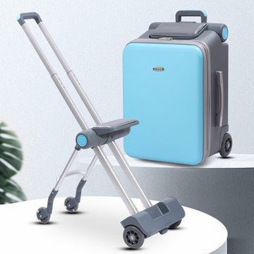 Ride-On Suitcase & Detachable Travel Stroller