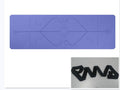 Non Slip TPE Yoga Mat Position Line Beginner null