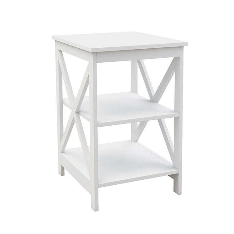 Sofa Small Coffee Table X-type Three-layer Partition Storage Side Table null
