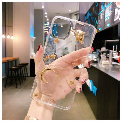 Electroplating glitter phone case null