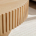Modern Fluted Round Coffee Table - Morderncharm store