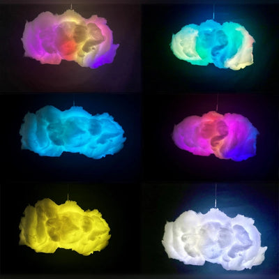 USB Cloud Light APP Control Music Synchronization 3D RGBIC Ambient Light Lightning Simulation Clouds Bedroom Room Light null