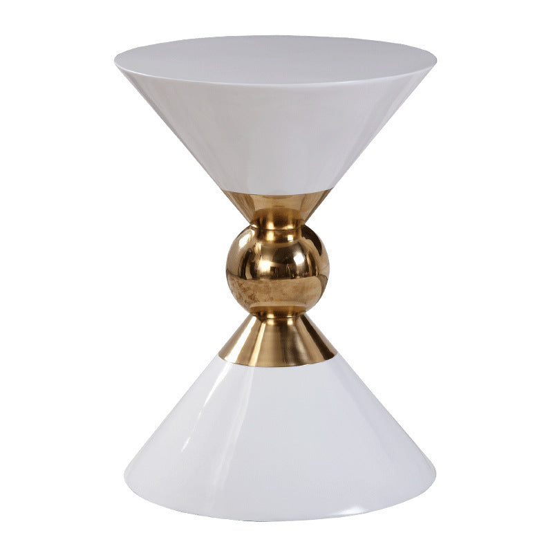 Light luxury style side table post-modern Mini removable sofa corner American black and white New Chinese style stainless steel corner table null