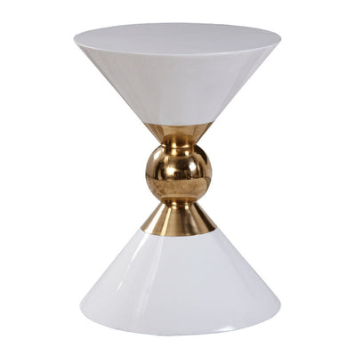 Light luxury style side table post-modern Mini removable sofa corner American black and white New Chinese style stainless steel corner table null