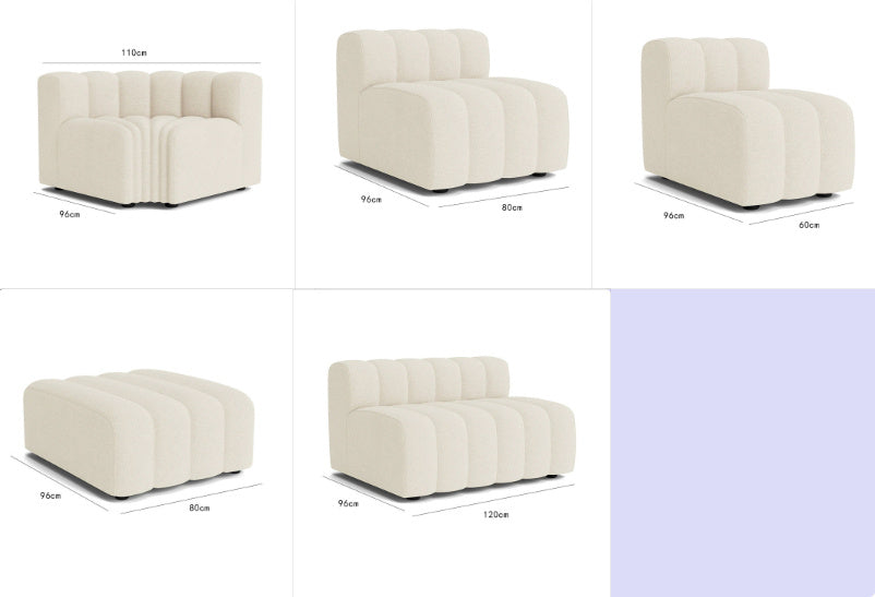 Contemporary Cloud Seating Sectional Sofa