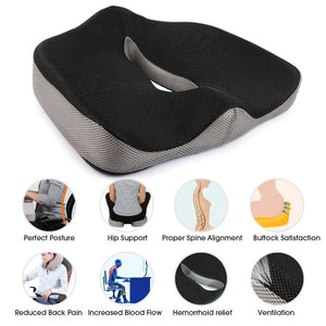 Coccyx Orthopedic Comfortable Memory Foam Chair Car Seat Cushion for Lower Back Tailbone Medical Hemorrhoids Cushion Almofadas null