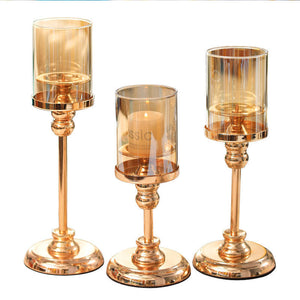 European-style Metal Candle Holders Creative Wax Holders Nordic Western Restaurant Table null
