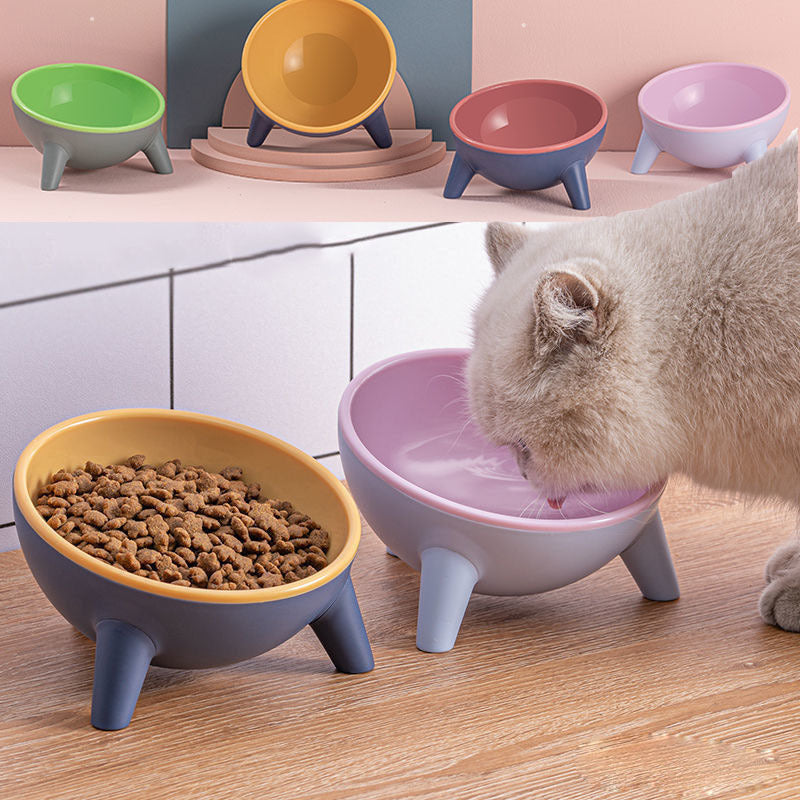 Cat Dog Bowl With Stand Pet Feeding Food Bowls Dogs Bunny Rabbit Nordic Color Feeder Product Supplies Pet Accessories null