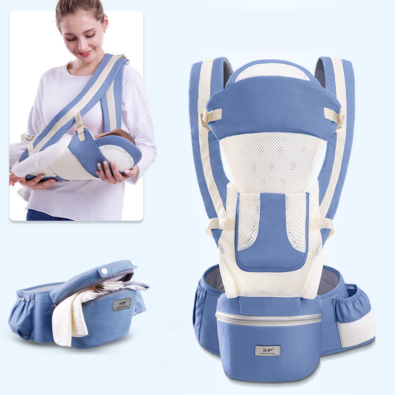 Ergonomic Baby Carrier Infant Baby Hipseat Carrier 3 In 1 Front Facing Ergonomic Kangaroo Baby Wrap Sling null
