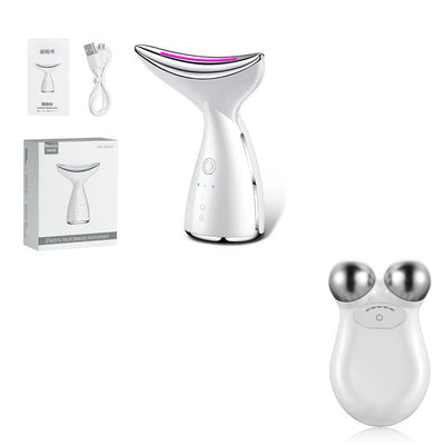 EMS Microcurrent Neck Face Beauty Device With 3 Colors LED Photon Therapy Skin Tighten Reduce Double Chin Face Lifting Devices null