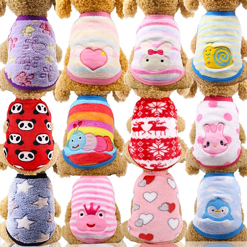 Flannel warm pet clothes null