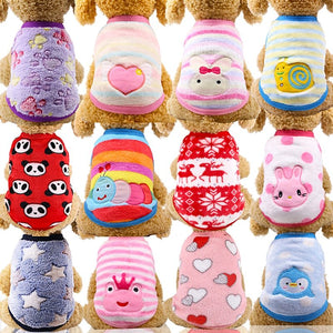 Flannel warm pet clothes null