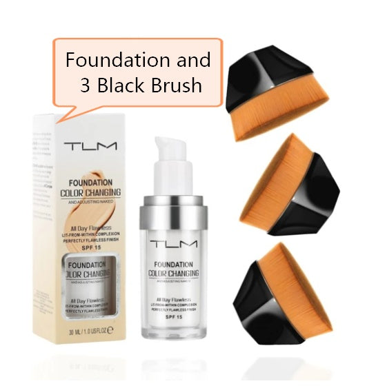 Temperature Liquid Foundation Concealer Portable Natural Color  Makeup Foundation BB Concealer null