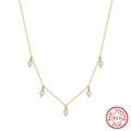 S925 Sterling Silver Necklace Natural Freshwater Pearl null
