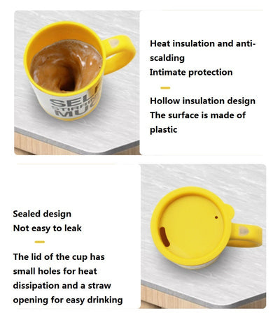 Automatic Lazy Self Stirring Magnetic Mug Creative 304 Stainless Steel Coffee Milk Mixing Cup Blender Smart Mixer Thermal Cup null