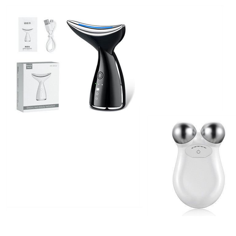 EMS Microcurrent Neck Face Beauty Device With 3 Colors LED Photon Therapy Skin Tighten Reduce Double Chin Face Lifting Devices null