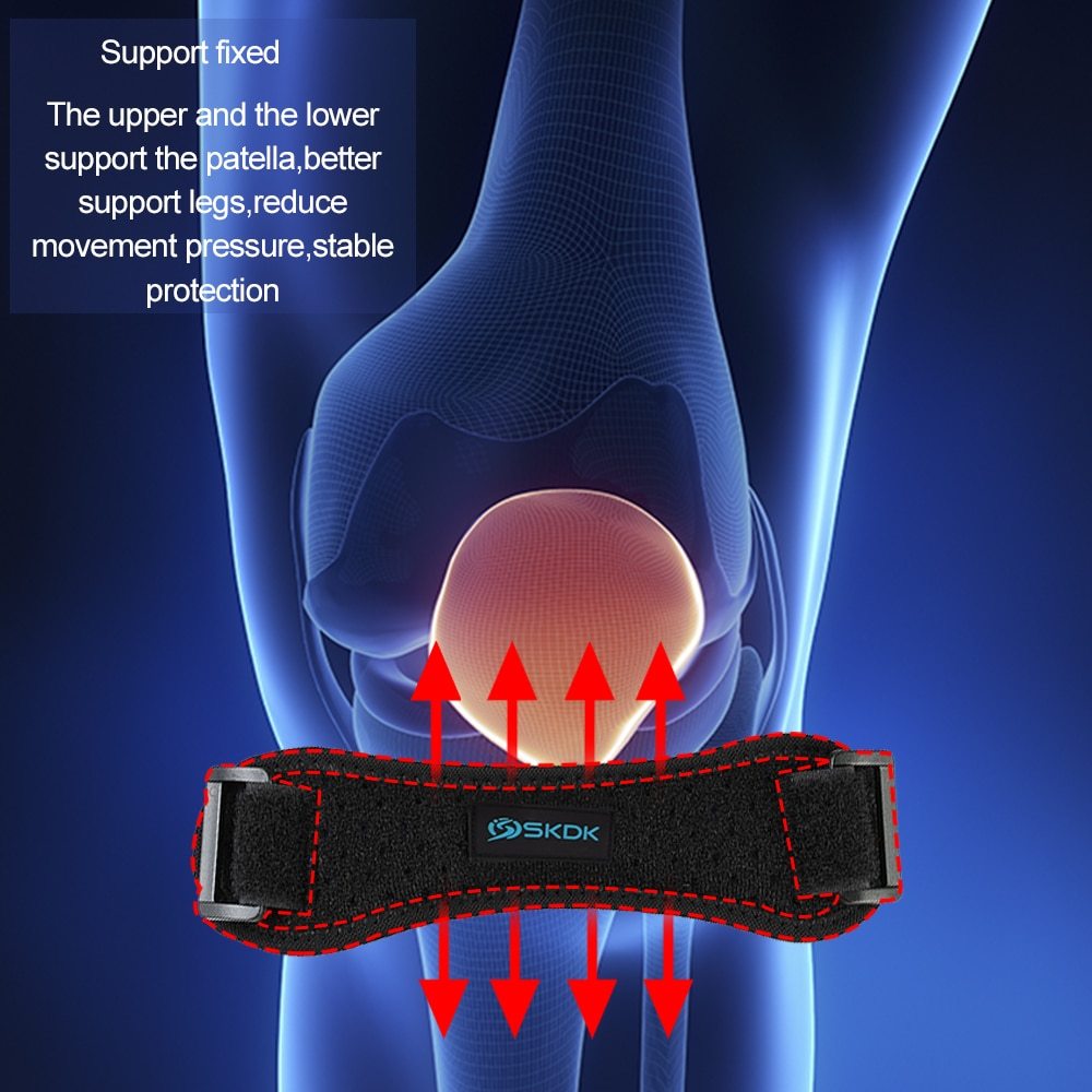 Sport Kneecap Silica Gel Kneepad Support Strap Gym Protector null