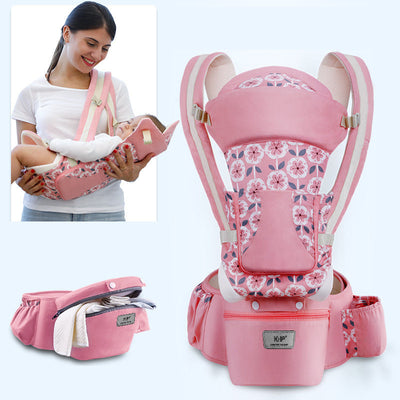 Ergonomic Baby Carrier Infant Baby Hipseat Carrier 3 In 1 Front Facing Ergonomic Kangaroo Baby Wrap Sling null