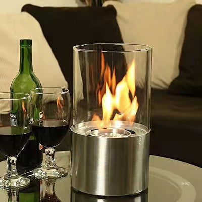 Tabletop Fire Pit Concrete Rubbing Alcohol Indoor Fire Bowl Mini Fireplace Outdoor Decor Portable Table Top Chiminea Meditation Isopropyl null