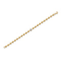 Women's moissanite chain bracelet with ins style design, featuring sparkling gemstone accents on a delicate silver-tone chain.
