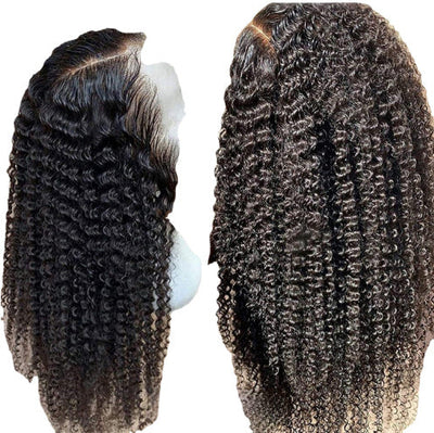 Brazilian Kinky Curly Lace Front Human Hair Wigs null