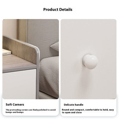 Bedside Table Modern Minimalist Small Storage Shelves null