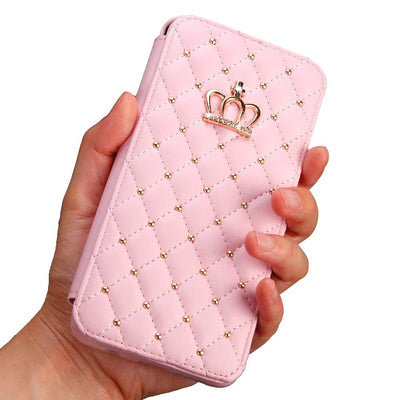 Crown Card Leather Case for Samsung Phone Case null