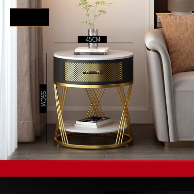 Coffee Table Living Room Balcony Creative Nordic Bedside Round Table null