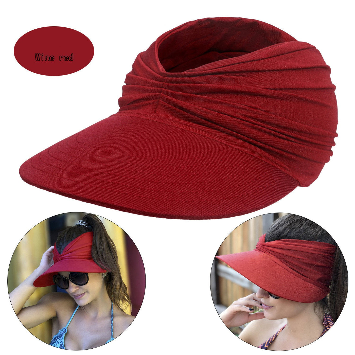Women's New Empty Top Sunscreen Sports Beach Sun Hat null