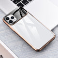 Mobile Phone Case Creative Electroplating Pc Glass Mobile Phone Case Suitable For 11 Pro Case null